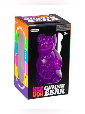 Nee Doh Gummy Bear Purple NEW Sealed Authentic sensory fidget toy NeeDoh